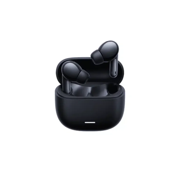 Redmi Buds 6 Lite black wireless earbuds with charging case