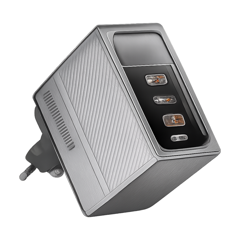 ASOMETECH 100W GaN charger with USB-C and USB-A ports