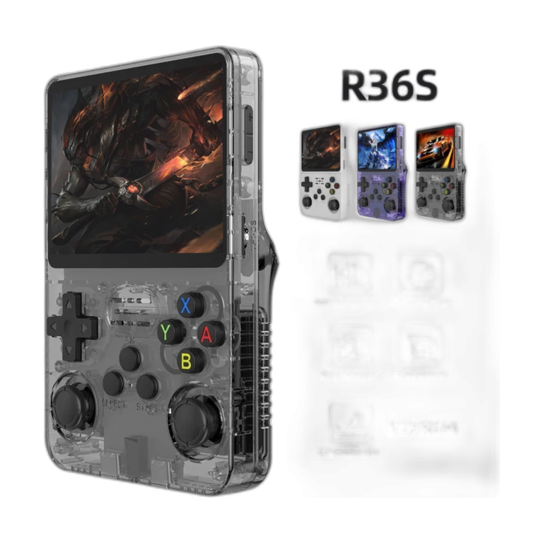 BOYHOM R36S 128GB retro handheld game console with 3.5 inch IPS screen