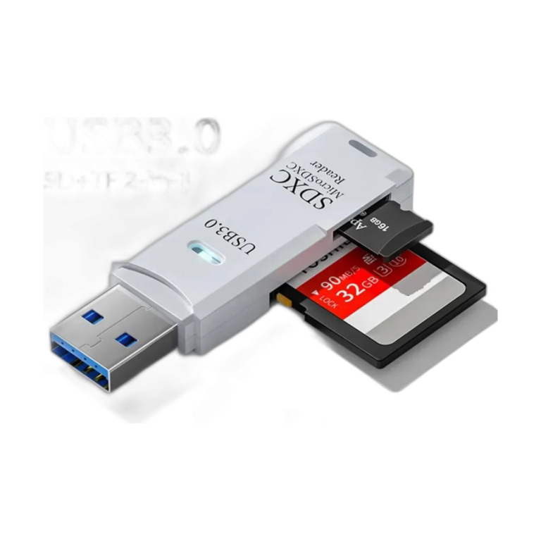 2-in-1 USB 3.0 multi card reader for PC and laptops