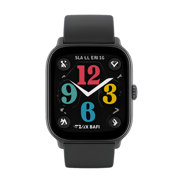 Amazfit GTS 4 Mini smartwatch front view with AMOLED display