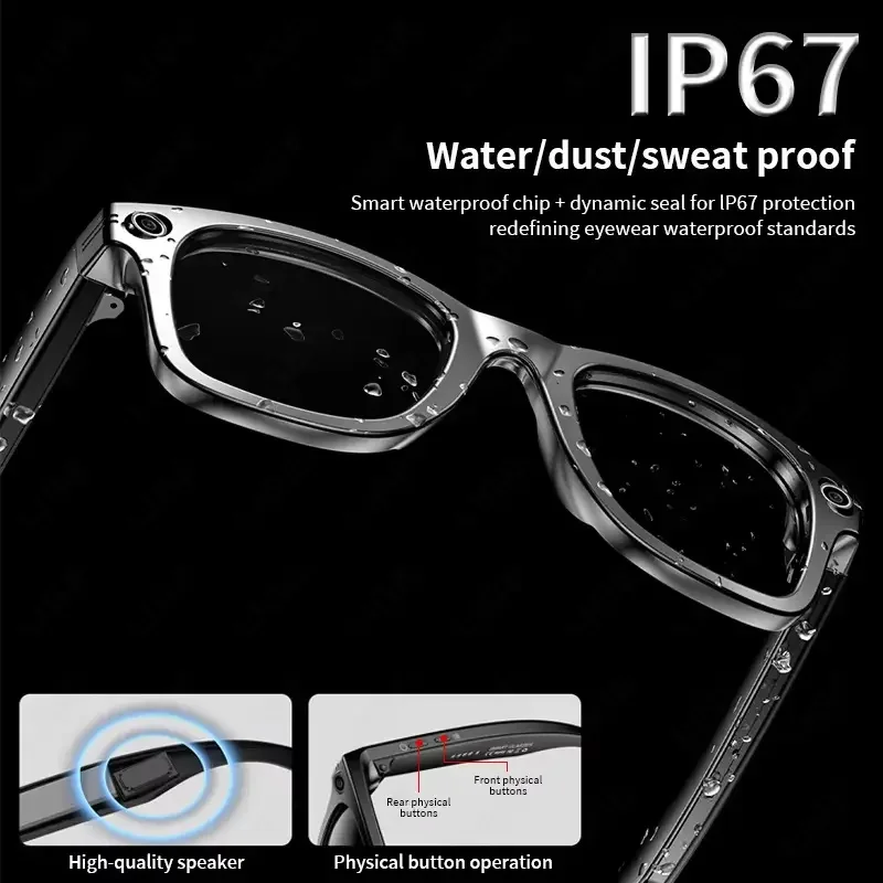 GUHUAVMI AI smart sunglasses with UV and anti-blue light protection