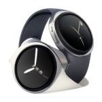Front view of 2025 GPS navigation smartwatch with round touchscreen