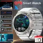 2025 GUHUAVMI Ultra GPS Smartwatch front view with AMOLED display