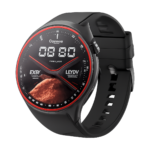 Front view of 2025 high-precision health smart watch with AMOLED screen