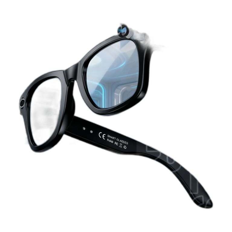 2025 AI smart sunglasses with 8MP camera and Bluetooth connectivity front view