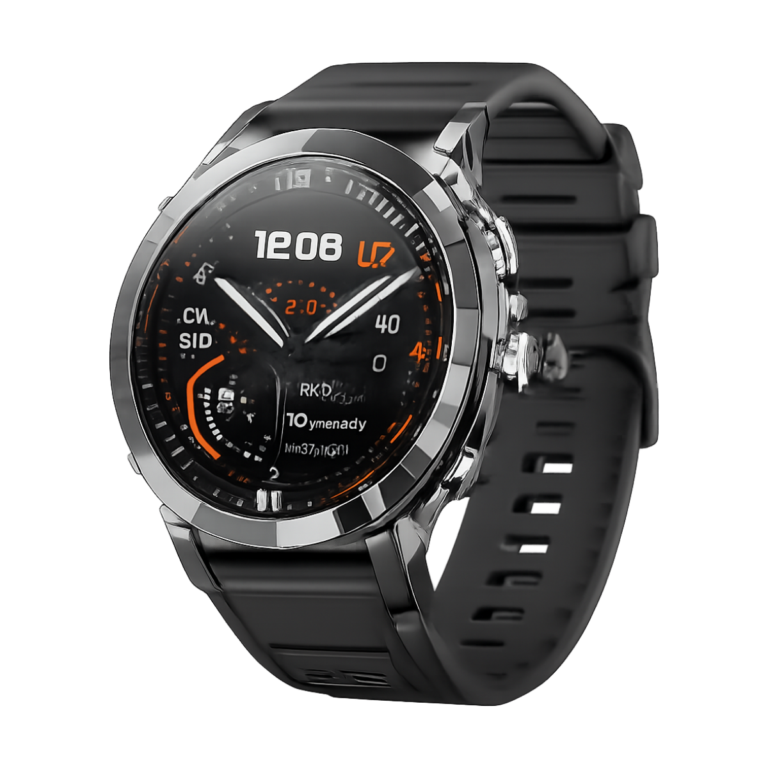 2025 T-REX3 smartwatch front view with AMOLED display and rugged design