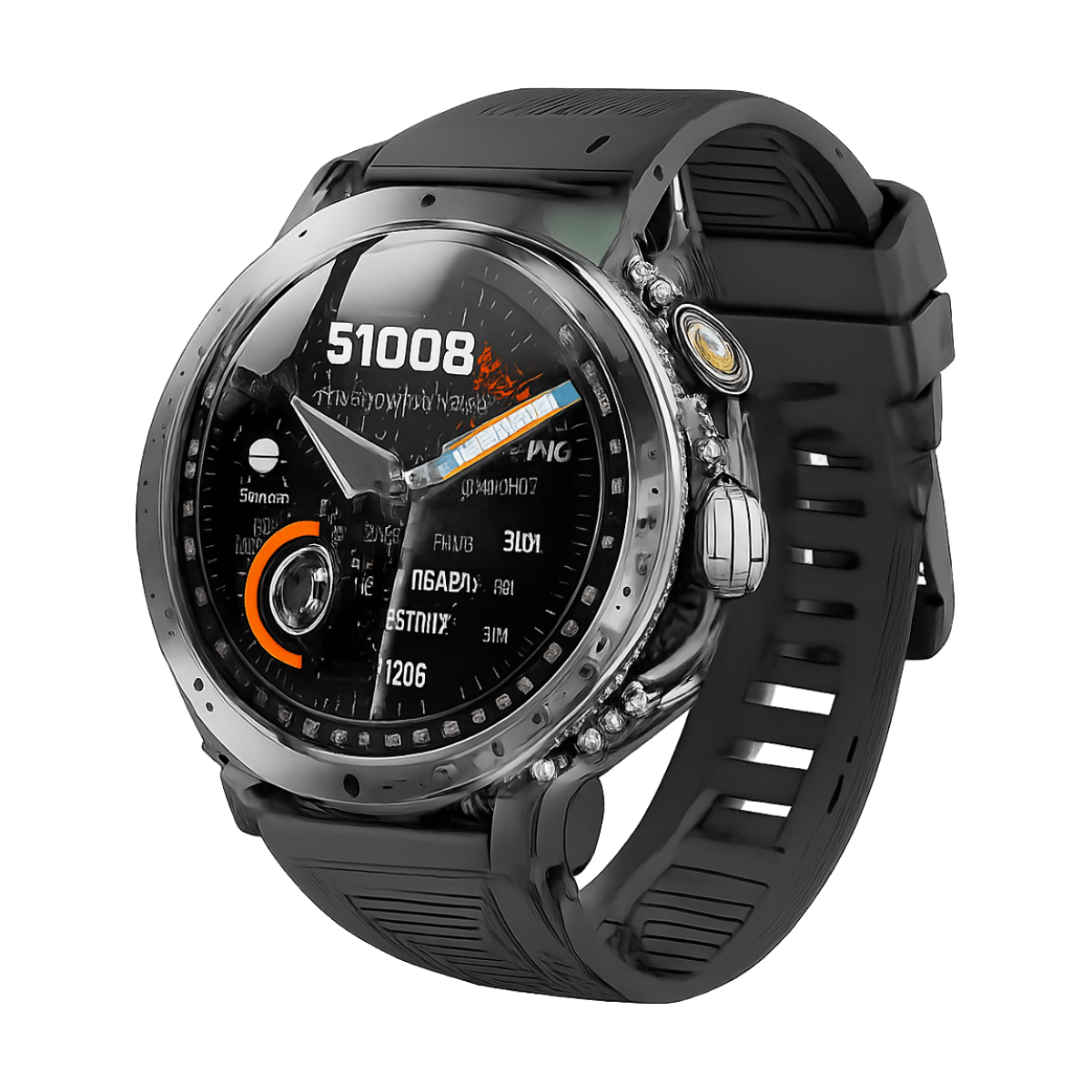 2025 T-REX3 1000mAh Large Battery Durable Adult Smart Watch GPS Strong Flashlight 10ATM Waterproof BT Call Sports Smartwatch Men-bg-clean 2025 T-REX3 durable GPS sports smartwatch with large 1000mAh battery