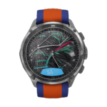 Front view of 2025 Military GPS Smartwatch T-Rex3 with AMOLED screen