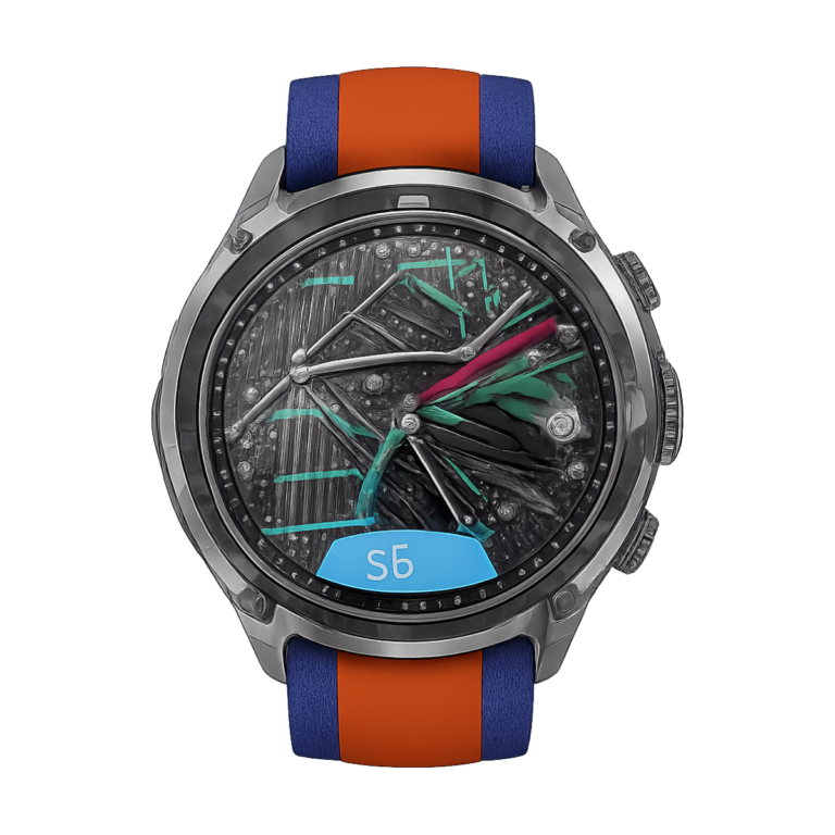 Front view of 2025 Military GPS Smartwatch T-Rex3 with AMOLED screen