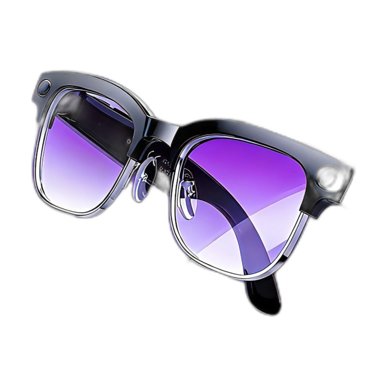 2026 AI smart glasses with dual 8MP cameras and 3600mAh power bank