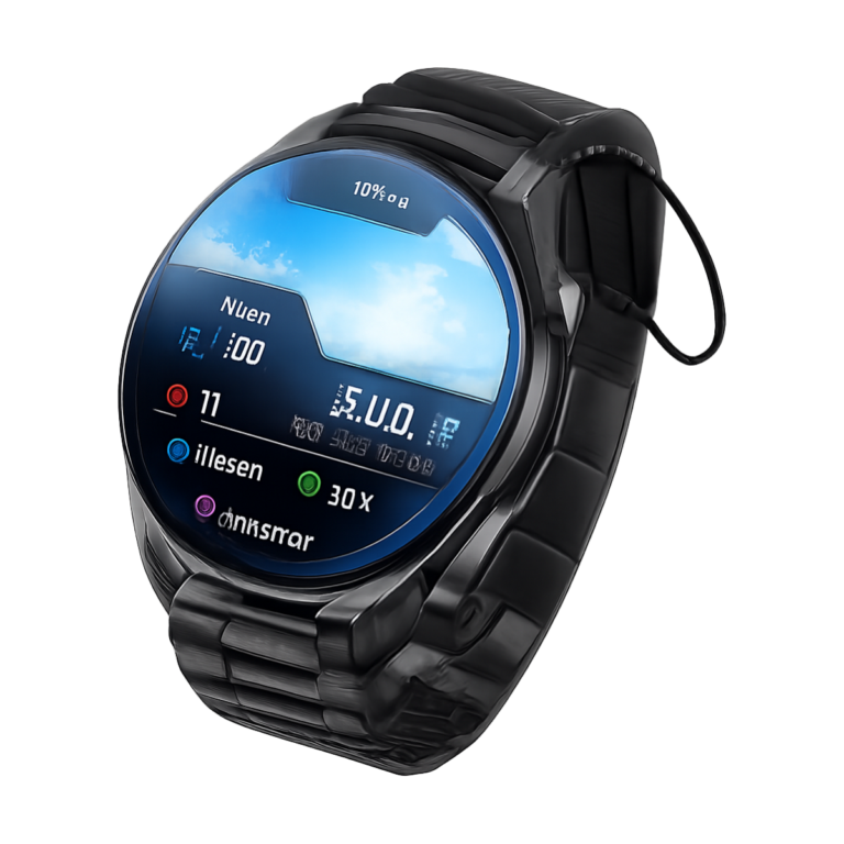 2026 Sapphire glass smartwatch with ECG and blood oxygen monitoring