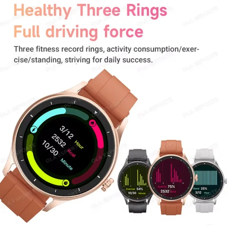 Side view of 2026 Smartwatch showing alloy case and silica gel band