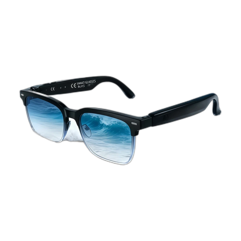 2026 Sony AI smart glasses with dual 8MP cameras front view