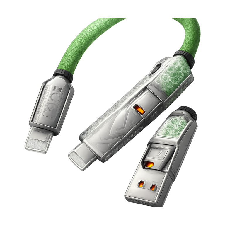 240W 4-in-1 zinc alloy USB-C fast charging cable