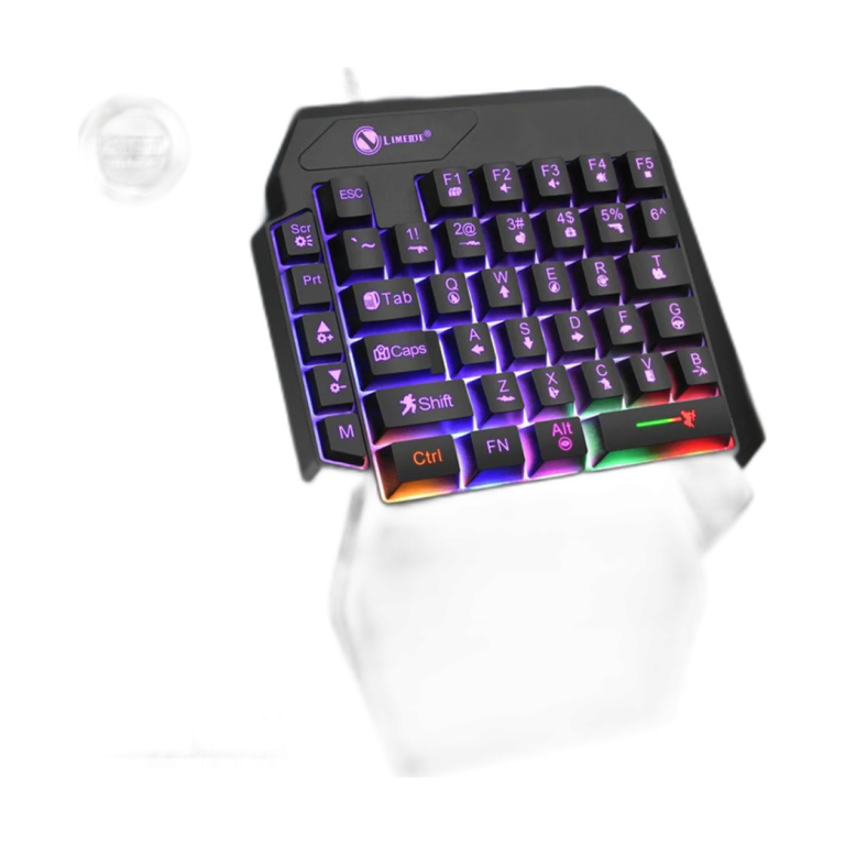 TEUCER 35-key one-handed mini gaming keyboard with backlight USB