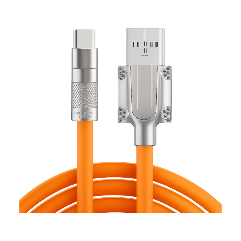 Set of 3 liquid silicone 120W fast charging Type-C cables