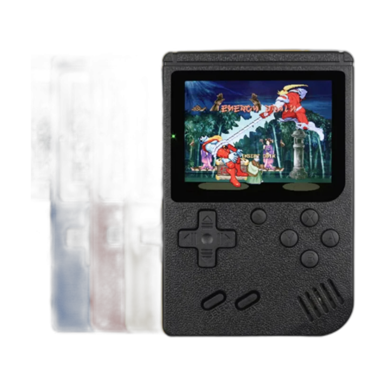 400-in-1 mini handheld retro game console with 3 inch color LCD screen