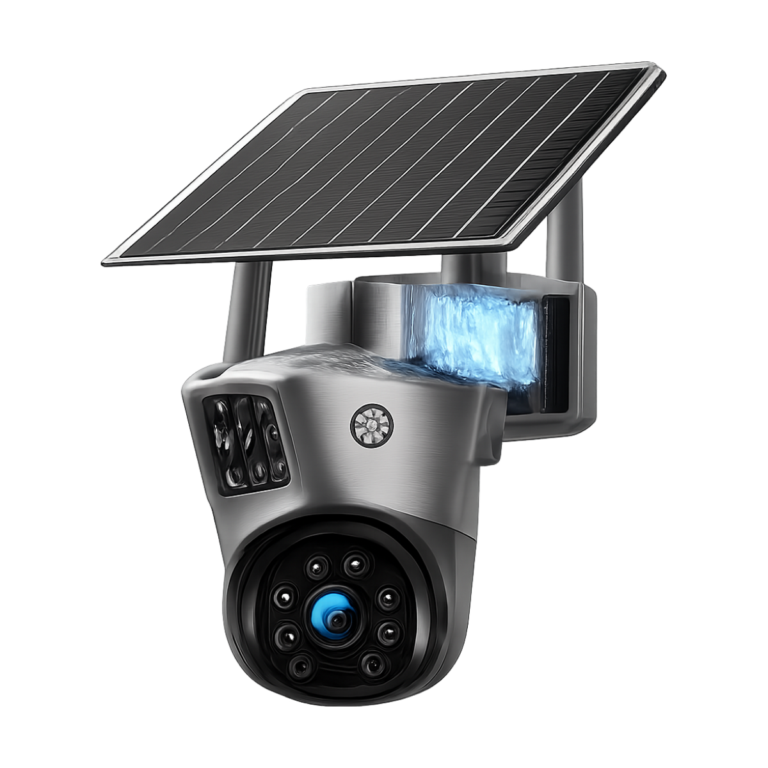 V380 4G WiFi solar powered dual lens 8MP 4K outdoor security camera