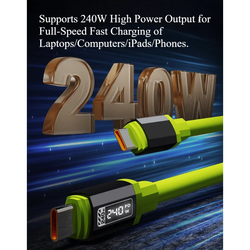 Set of durable USB Type-C cables for phones and computers