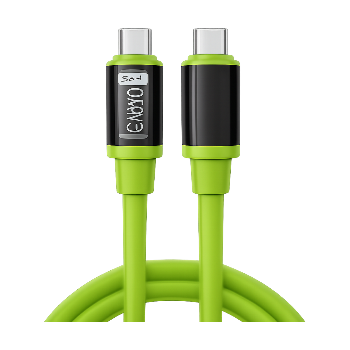 6 pack of 2 meter Type-C to Type-C cables with digital display