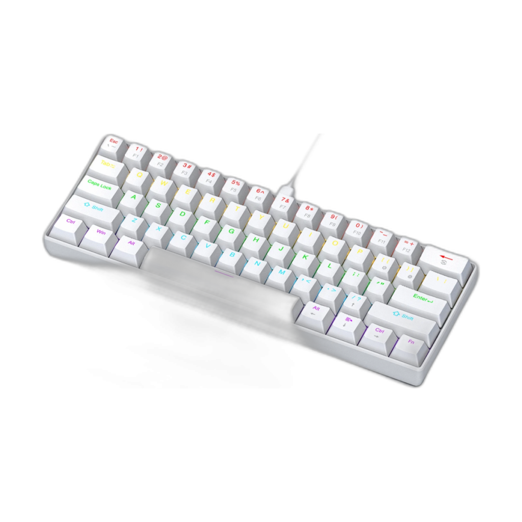 APAYADO K61 60% wired mechanical keyboard with RGB backlight in black