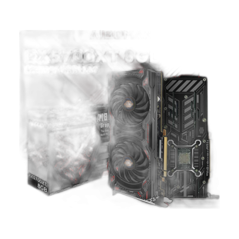 AIBOMAN RX5700XT 8GB GDDR6 RED DEMON graphics card front view