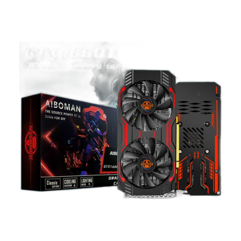 AIBOMAN GTX1660Ti 6GB GDDR6 graphics card front view