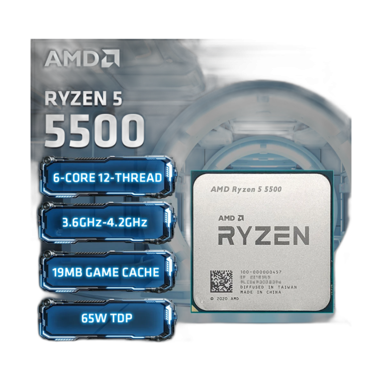 AMD Ryzen 5 5500 processor front view