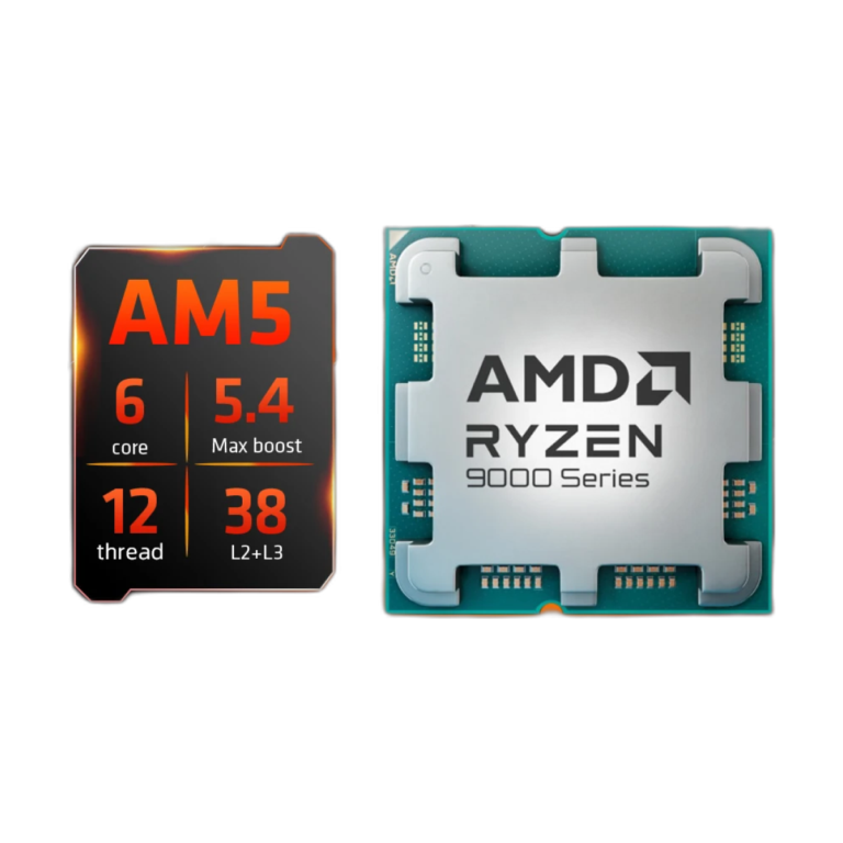 AMD Ryzen 5 9600X 6-Core 12-Thread CPU front view