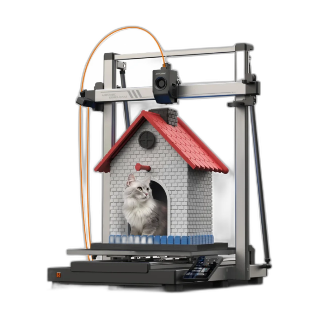 ANYCUBIC Kobra 3 Max multi-color 3D printer with large 500x420x420mm build volume