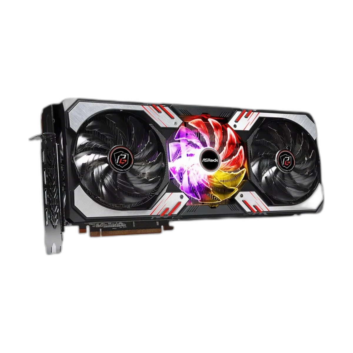 ASRock RX 6800XT PG D 16G OC AMD Radeon RX6800XT Graphics Board 16GB-bg-clean ASRock RX 6800 XT PG D 16G OC graphics card front view