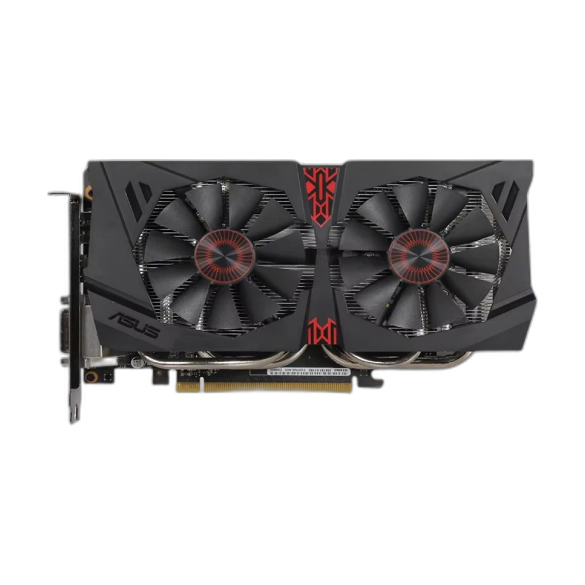 ASUS GeForce GTX 960 4GB GDDR5 PCI Express 3.0 SLI Support Graphics Card-bg-clean ASUS GeForce GTX 960 4GB GDDR5 graphics card front view