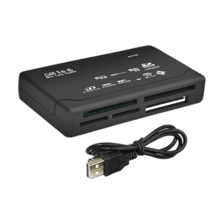 USB 2.0 all-in-1 multi card reader front view