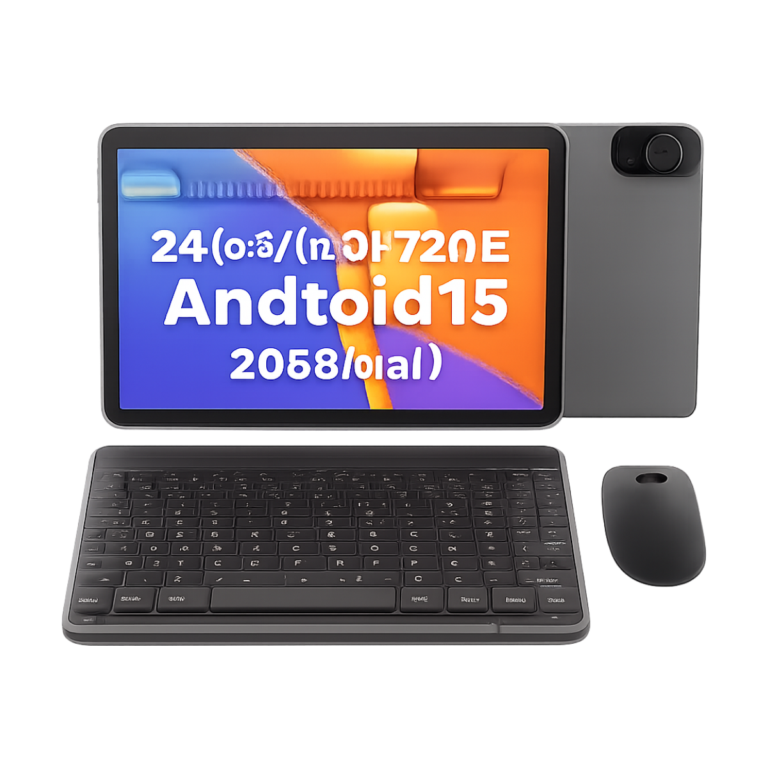 BAKEN 10-inch Android 15 tablet with 6GB RAM and 128GB storage