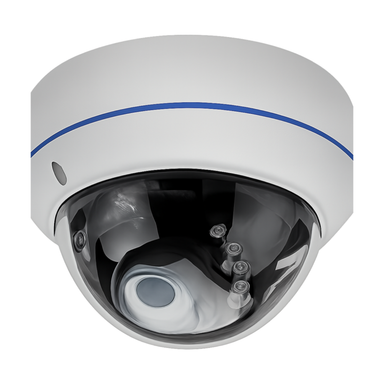 BESDER 8MP 4K PoE dome security camera front view