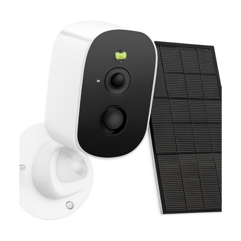 BESDER 4MP solar powered outdoor WiFi security camera front view