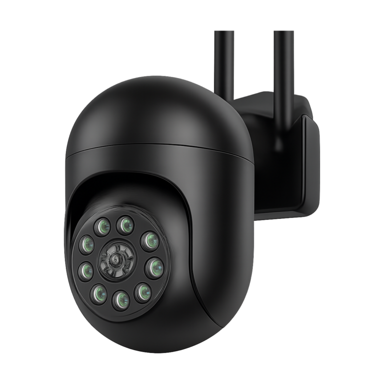 Front view of BESDER 4MP PTZ outdoor wifi security camera