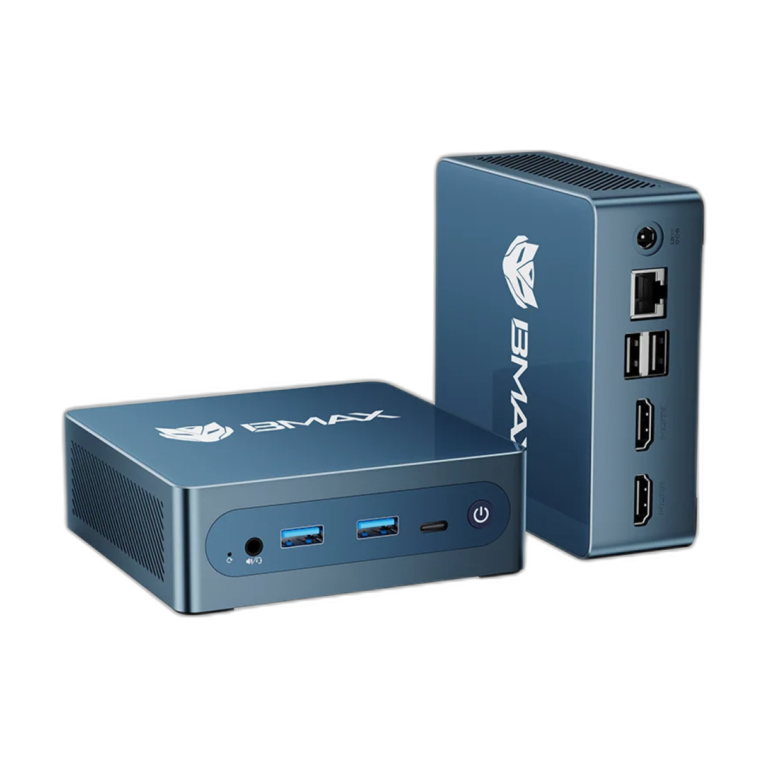 BMAX B4 Ultra Mini PC front view with Intel N150 processor