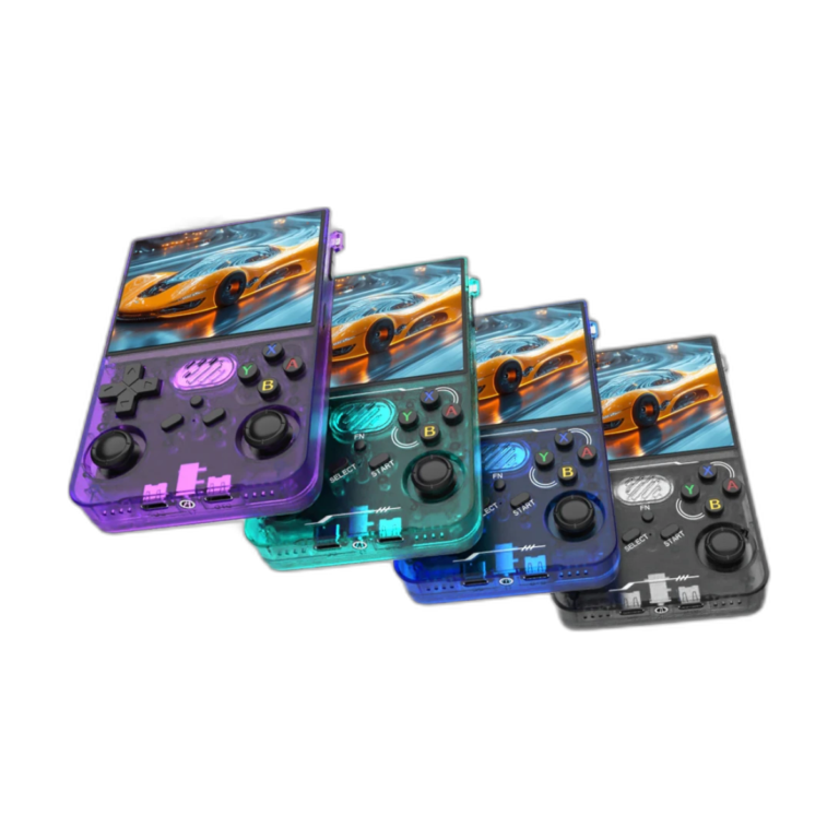 BOYHOM R36XX retro handheld game console front view with 3.5 inch IPS screen