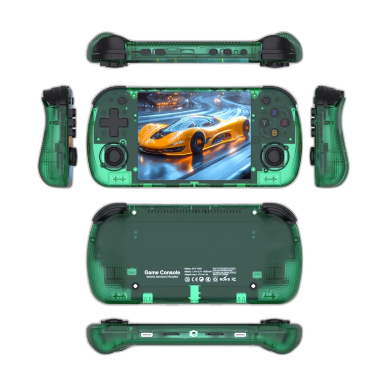 BOYHOM R36H PRO handheld console front view with 4.3 inch IPS screen
