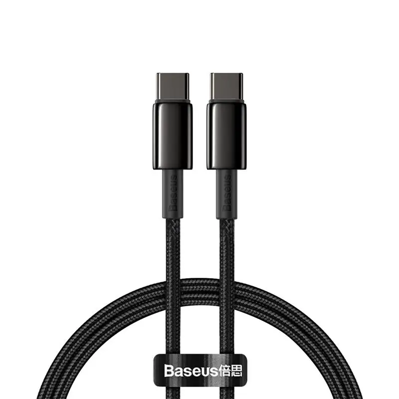 Baseus 100W PD Type C 5A Fast Charging Data Cable Baseus 100W PD Type C 5A Fast Charging Data Cable - Image 1