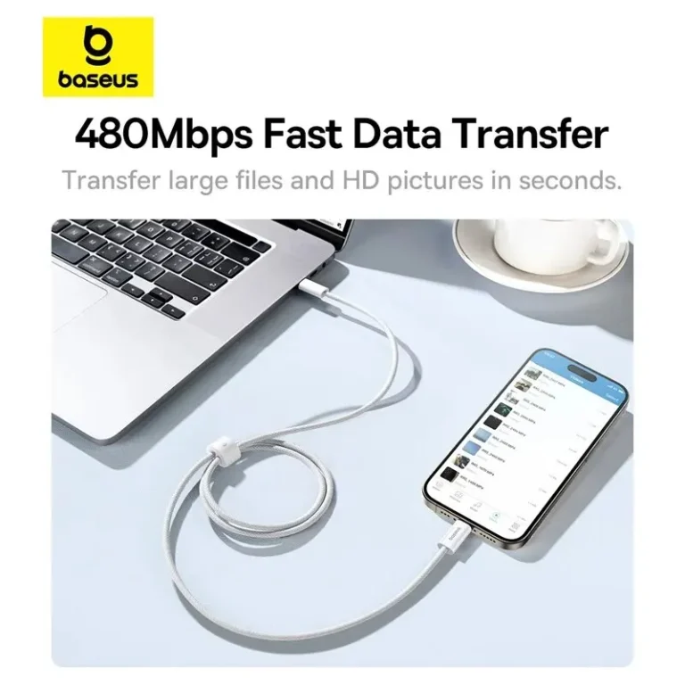 Durable nylon braided Baseus USB-C fast charging cable