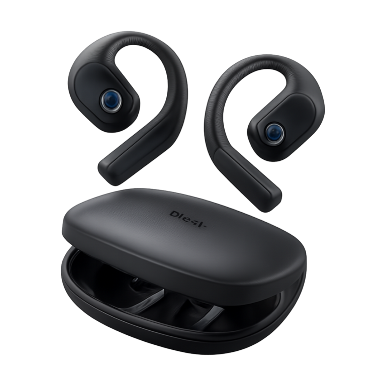 Baseus Eli 10i Fit open-ear wireless Bluetooth 5.4 earbuds with ear hooks and waterproof design