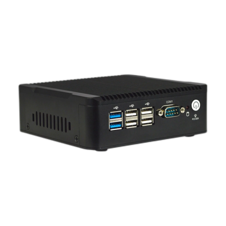 BayTrail Intel Celeron J1900 fanless mini PC front view