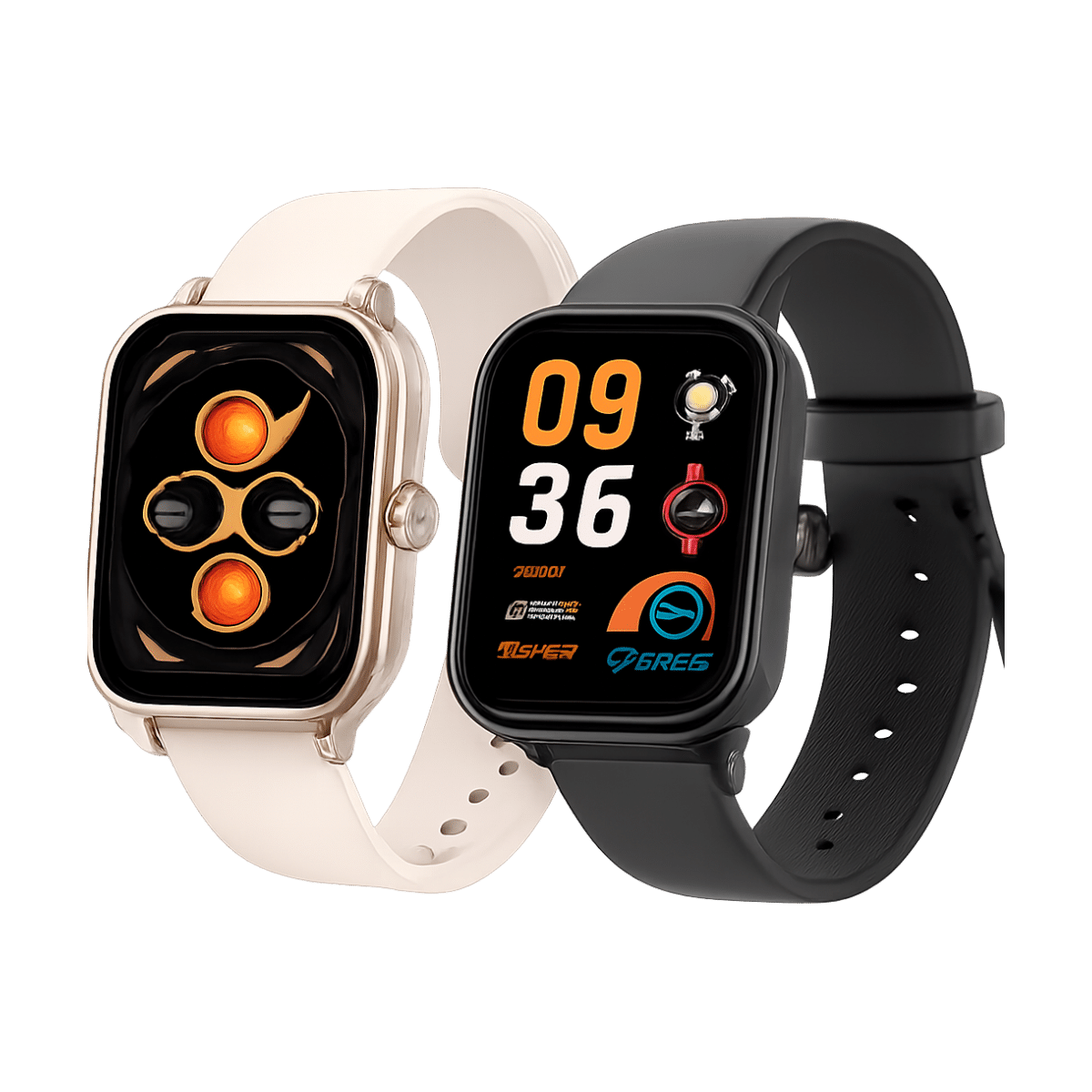 COLMI P81 Voice Calling Smart Watch Ultra 1.9 inch Screen 24H Health Monitor 100+ Sports Modes, Bluetooth Smartwatch Men Women-bg-clean Front view of COLMI P81 smartwatch with 1.9 inch IPS touchscreen