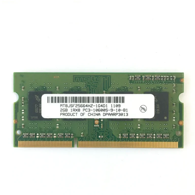 DDR3 2GB 1333MHz PC3-10600S laptop memory module back view