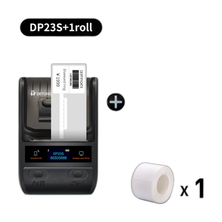 DETONGER DP23S Bluetooth thermal barcode and price tag label printer