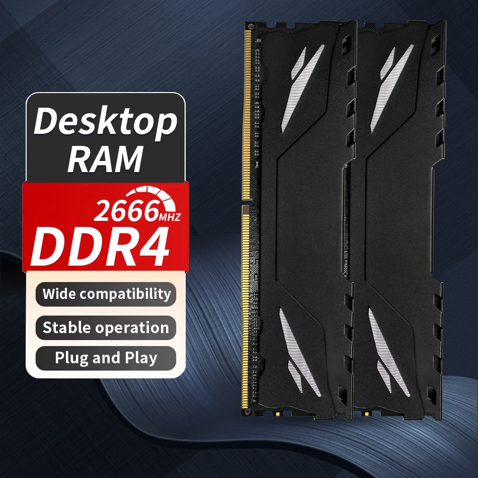 ENVINDA Memoria Ram DDR4 8gb 16gb 2666mhz 3200mhz DDR4 Desktop Memory 288pin Udimm XMP2.0 Heatsink for Motherboar ENVINDA DDR4 8GB 2666MHz desktop memory module with heatsink