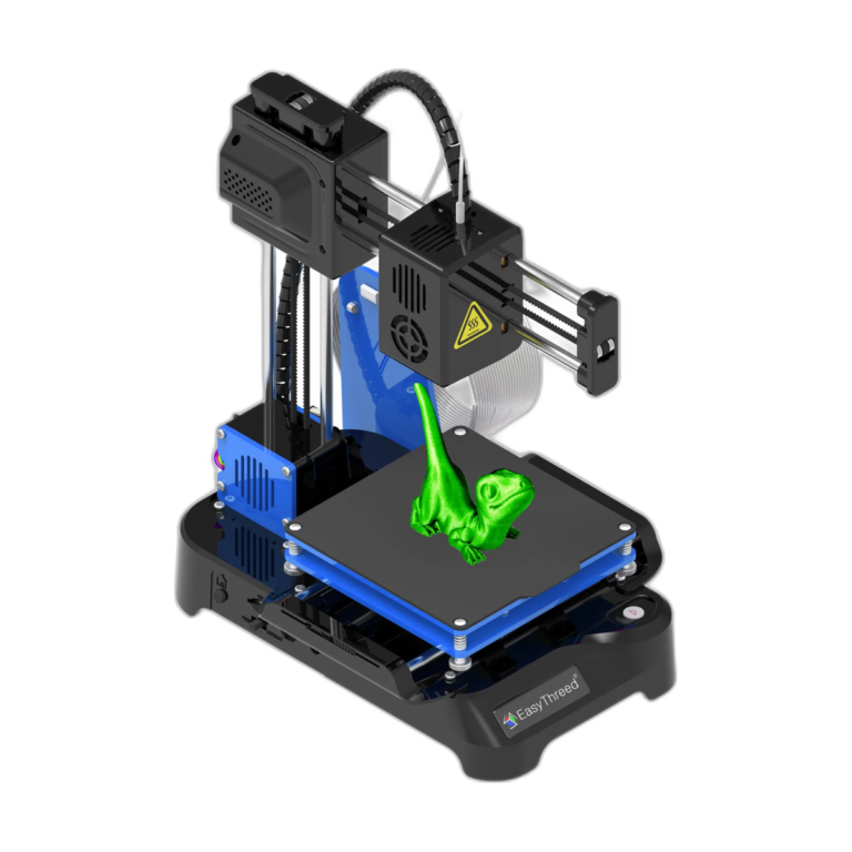 EasyThreed K7 Mini 3D Printer black compact model with 1.75mm filament support